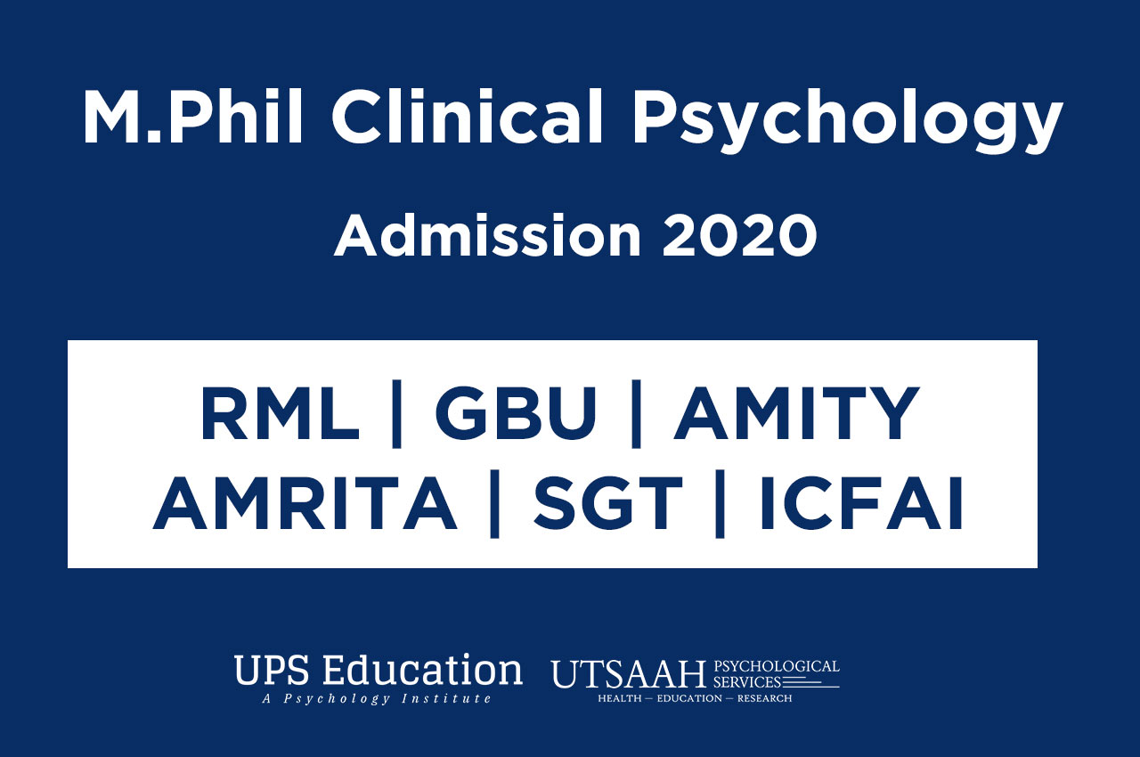 M.Phil Clinical Psychology Admission 2020