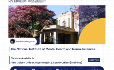 Vacancies for Psychologists at NIMHANS