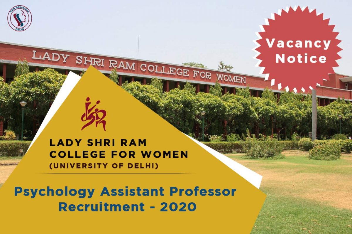 Psychology Assistant professor job in delhi university