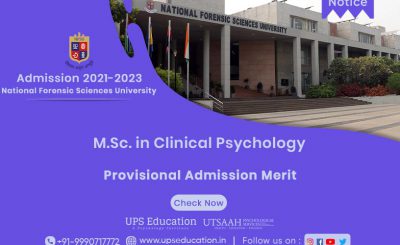 NFSU MSc. in Clinical Psychology Provisional Admission 2021—UPS Education