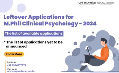 Leftover M.Phil. Clinical Psychology Admission Forms for 2024