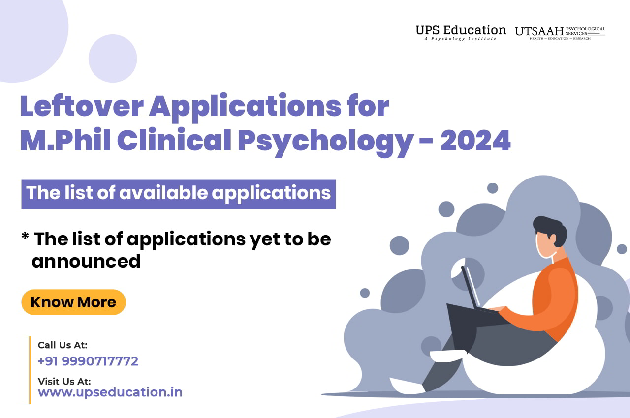 Leftover M.Phil. Clinical Psychology Admission Forms for 2024