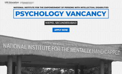 Psychology Vacancies at NIEPID, Secunderabad