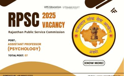 RPSC Psychology Assistant Professor 2025